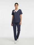 Head Nurse Scrubs – Stretch Set | Turkey Ministry of Health – 2025 Standard – Patriot Blue