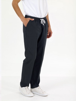 Lacivert Dr. Greys Doktor Hemşire Pantolonu (Tek Alt) Lüks Likralı Kumaş