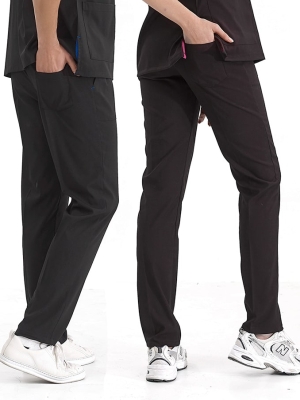 Siyah Dr. Greys Doktor Hemşire Pantolonu (Tek Alt) Lüks Likralı Kumaş