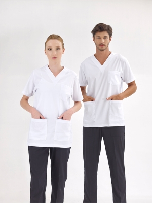 Beyaz Silva Lüks Likralı Tek Üst