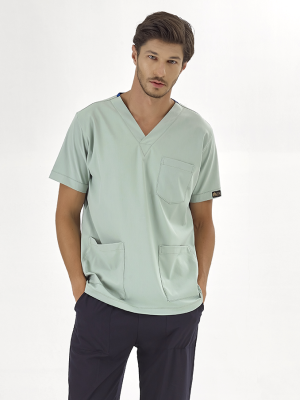 Mint Yeşili Silva Lüks Likralı Tek Üst