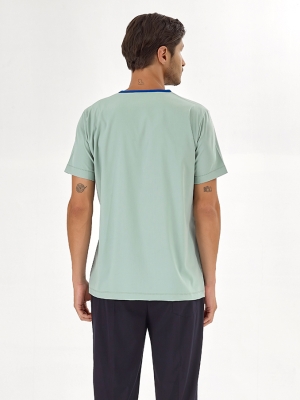 Mint Yeşili Silva Lüks Likralı Tek Üst