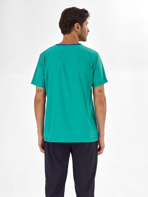 Ameliyathane Yeşili Silva Lüks Likralı Tek Üst