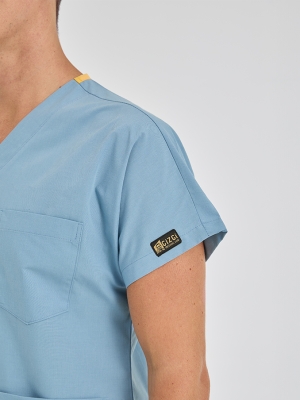 Duman Grisi Dr. Greys Doktor Hemşire Medikal Scrubs Takım Terikoton Kumaş