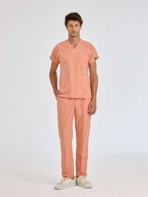 Somon Dr. Greys Doktor Hemşire Medikal Scrubs Takım Terikoton Kumaş