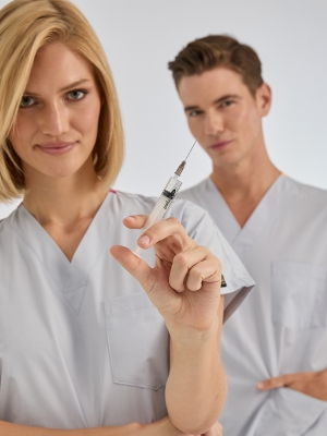 Gri Dr. Greys Doktor Hemşire Medikal Scrubs Takım Terikoton Kumaş