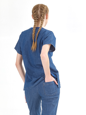 Single Upper Medijean Dr. Greys Model (Real Denim Fabric)