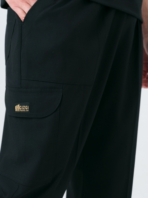 Black Zero Doctor Nurse Medical Scrubs Set Best Lycra Fabric