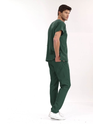 Hunter Green Dr. Greys Doctor Nurse Medical Scrubs Set Luxury Lycra Fabric