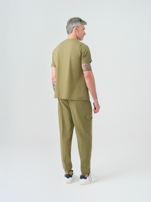 Khaki Zero Doctor Nurse Medical Scrubs Set Best Lycra Fabric