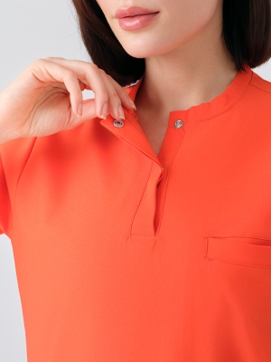 Bitter Orange Cool Doctor Nurse Medical Scrubs Set Best Lycra Fabric