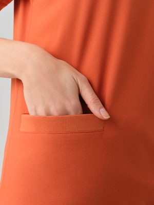 Tile Red Star Doctor Nurse Medical Scrubs Set Best Lycra Fabric