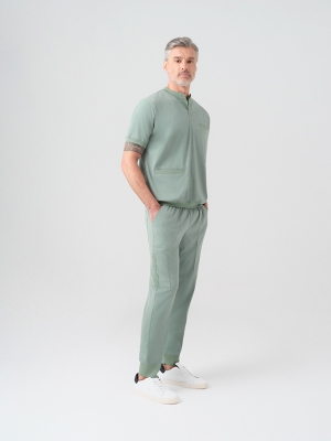 Mint Yeşili Star Doktor Hemşire Medikal Scrubs Takım Best Likralı Kumaş