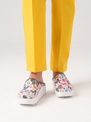 Kelebek Kadın Doktor Hemşire Medikal Fit Vivacolor Sabo Terlik