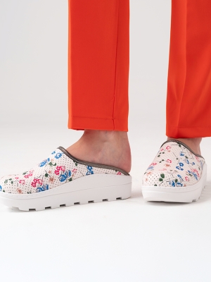 Blumig Damen Doktor Hebamie Medikal Fit Vivacolor Medizinische Clogs