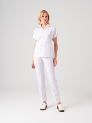 Beyaz Kadın Doktor Hemşire Medikal VivaColor Sabo Terlik