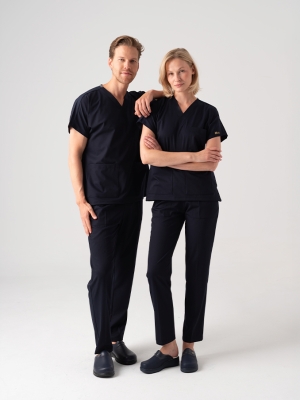 Navy Blue Dr. Greys Doctor Nurse Medical Scrubs Set Best Lycra Fabric