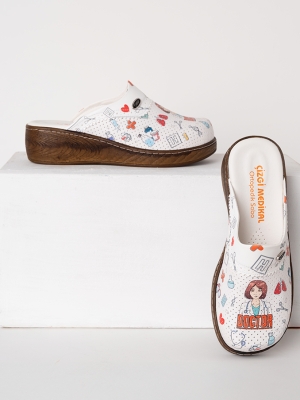 Doctor Embroidered Women's Doctor Nurse Medical VivaColor Professional Embroidered Clogs