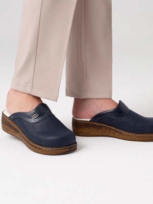 Navy Blue Women's Doctor Nurse Medical VivaColor Clogs