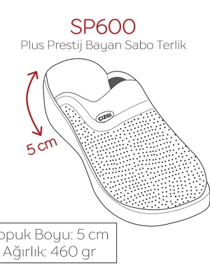 Lacivert Kadın Doktor Hemşire Medikal Plus Prestij Desenli Sabo Terlik