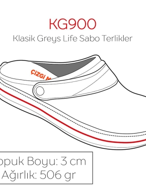 Pati Kadın Doktor Hemşire Medikal Klasik Greys Life Sabo Terlik