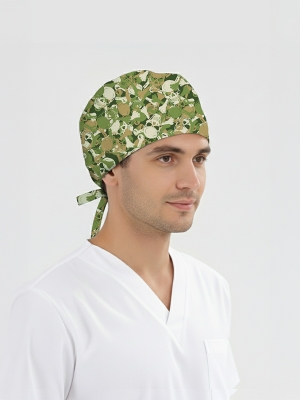 Asi Kamuflaj Desenli Bone (Cotton Likra Kumaş)