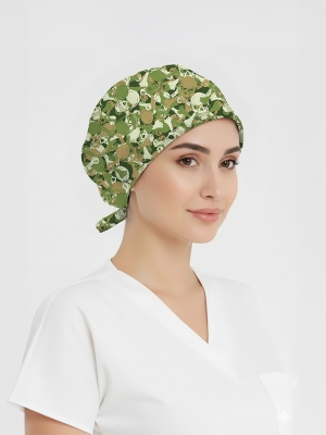 Asi Kamuflaj Desenli Bone (Cotton Likra Kumaş)