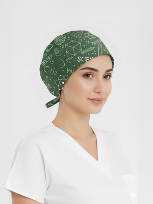 Bilim Dersleri Desenli Bone (Cotton Likra Kumaş)