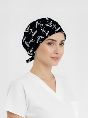 Kayan Ruhlar Desenli Bone (Cotton Likra Kumaş)