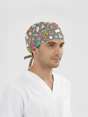 Keşif Vadisi Desenli Bone (Cotton Likra Kumaş)