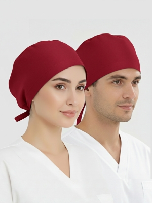 Burgundy Classic Surgical Cap