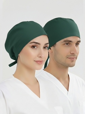 Hunter Green Classic Surgical Cap