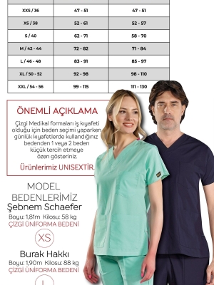 Patriot Blue Dr. Greys Doktor Hemşire Medikal Scrubs Takım Lüks Likralı Kumaş