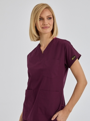 Damson Dr. Greys Doctor Nurse Medical Scrubs Set Poly‑cotton blend fabric