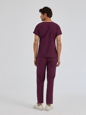 Damson Dr. Greys Doctor Nurse Medical Scrubs Set Poly‑cotton blend fabric