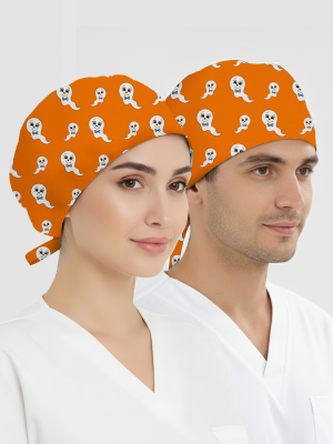 Sevimli Hayalet Desenli Bone (Cotton Likra Kumaş)