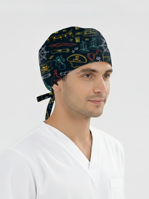 Treasure Hunt Patterned Cap (Cotton Lycra Fabric)