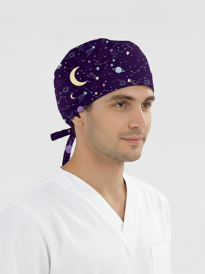 Star Rain Patterned Cap (Cotton Lycra Fabric)