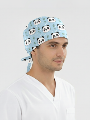 Sweet Panda Patterned Cap (Cotton Lycra Fabric)