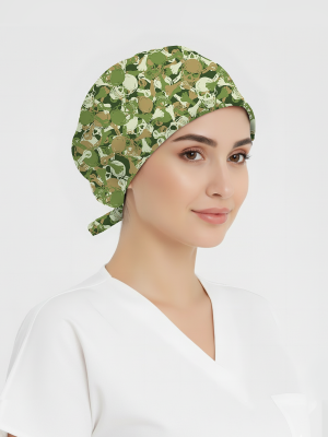 Asi Kamuflaj Desenli Bone (Cotton Likra Kumaş)