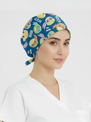 Hero Team Patterned Bonnet (Cotton Lycra Fabric)