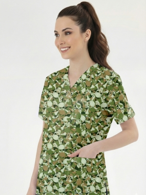 Asi Kamuflaj Desenli Tek Üst (Cotton Likra Kumaş)