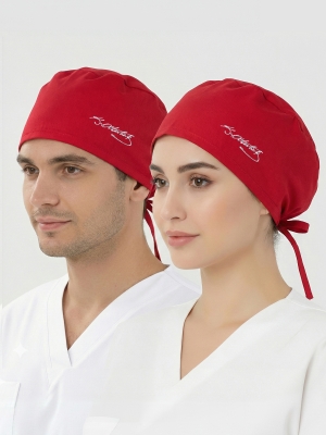 Kemal Atatürk İmzalı Kırmızı Nakışlı Klasik Boneler