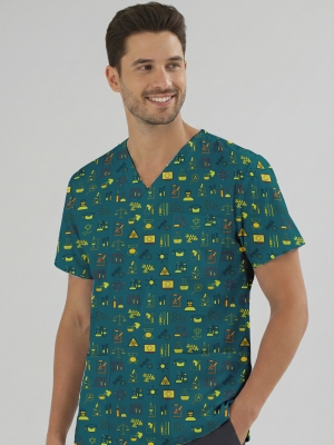 Keşif Tozları Desenli Tek Üst (Cotton Likra Kumaş)