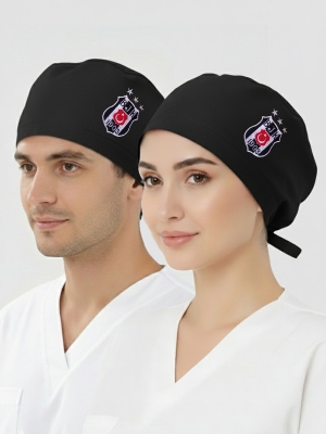 Klassische Hauben mit Stickerei – Beşiktaş, Schwarz