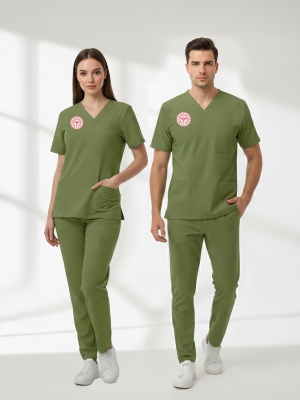 Pharmacist Scrubs – Stretch Set | Turkey Ministry of Health – 2025 Standard – Grasshopper