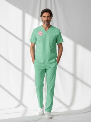Family Health Services Scrubs – Stretch Set | Turkey Ministry of Health – 2025 Standard – Bermuda