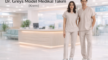 Nöbetin Sakin Gücü: Krem Dr. Greys Lüks Likralı Scrubs ile Konfor ve Zarafet