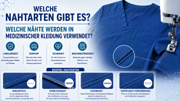 Welche Nahtarten gibt es? Welche Nähte werden in medizinischer Kleidung verwendet?