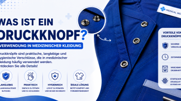 Was ist ein Druckknopf? Verwendung in medizinischer Kleidung